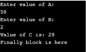 throw keyword in java